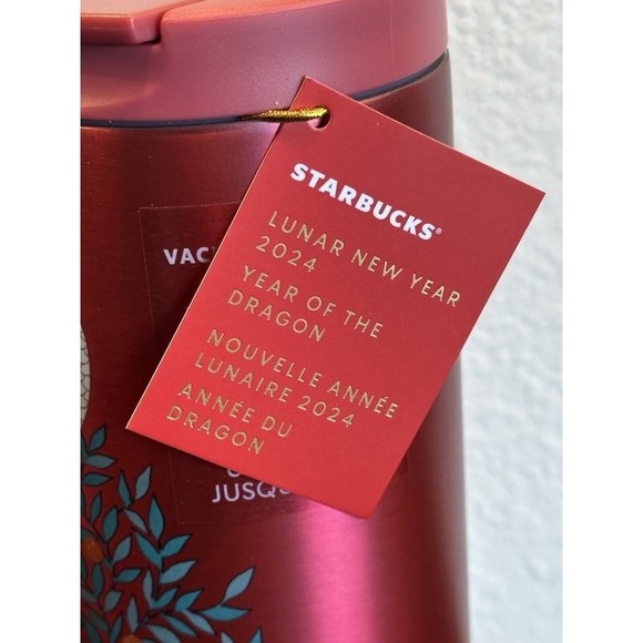 Starbucks Dining 224 Starbucks Year Of The Dragon Lunar New Year Insulated Tumbler 2oz Red
